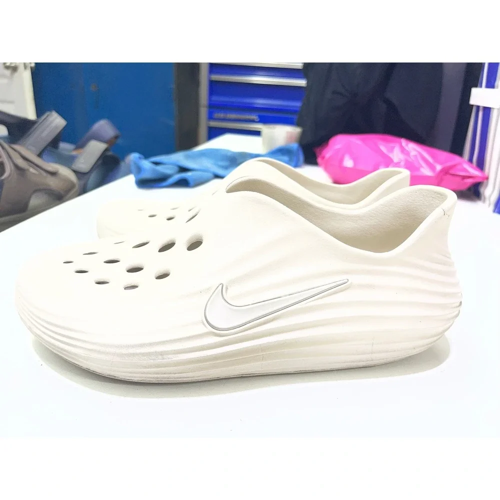 Nike ReactX Mules Sail Cream White Slip On Clogs Mens 9 Womens 10.5 DZ3547-100